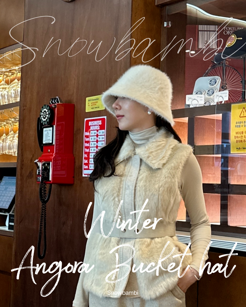 [Winter Sale]앙고라 버킷햇